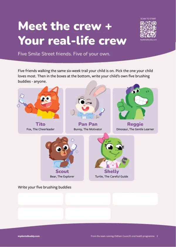 Inside the booklet: meet the Smile Street crew